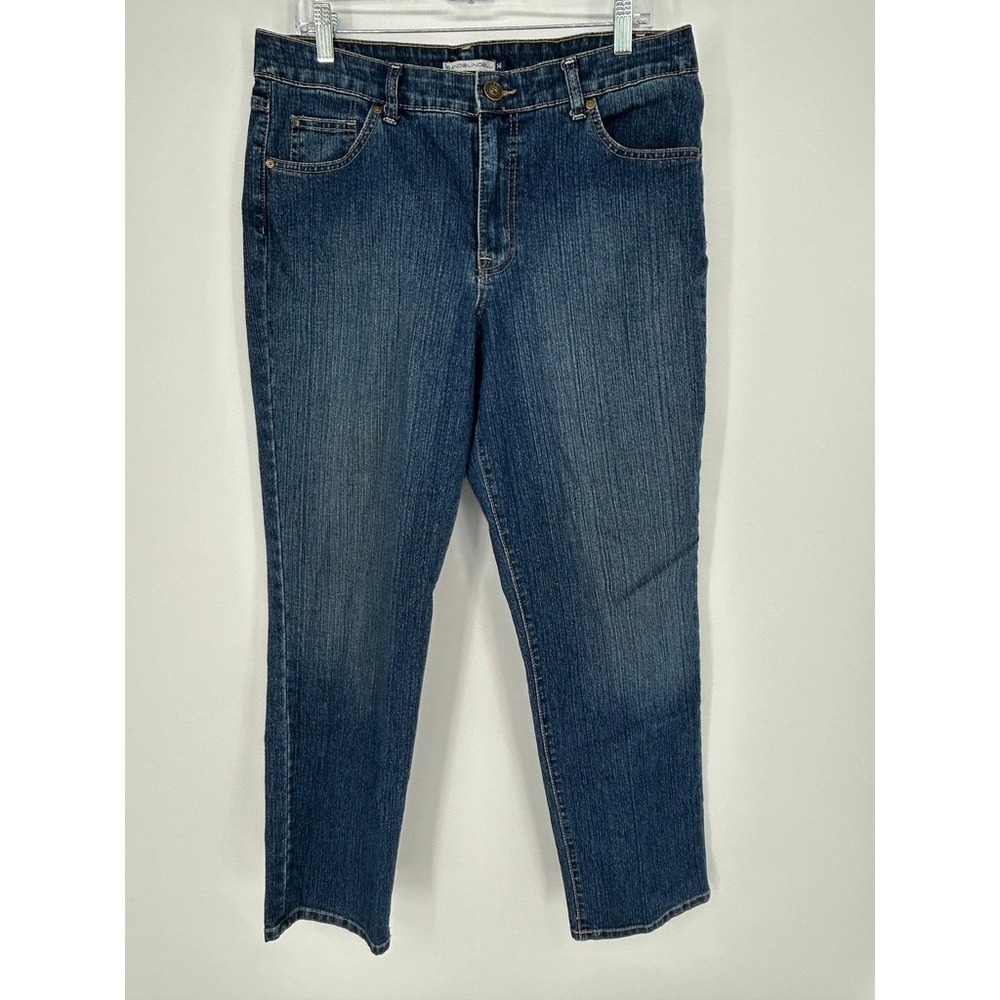 BandolinoBlu Mandie Womens Jeans Size 14 Stretch Denim Straight Leg Y2K Retro
